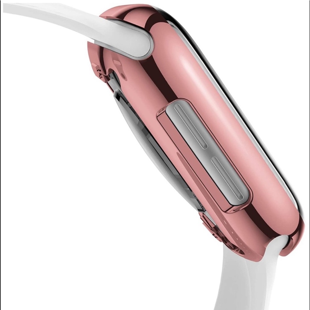 New Unisex Rose Gold Apple Watch Shiny Bumper Case 42mm - Picture 9 of 10